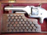 Cased & Identified Antique Smith and Wesson Model 1, 2nd Issue 22 Revolver to Civil War Solder - 9 of 13