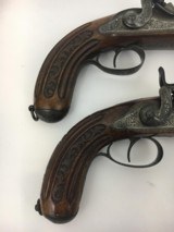 FINE CASED LARGE BORE OFFICERS OR DUELING PERCUSSION PISTOLS BY LEPAGE PARIS - 8 of 15