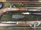 FINE CASED LARGE BORE OFFICERS OR DUELING PERCUSSION PISTOLS BY LEPAGE PARIS - 2 of 15