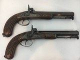 FINE CASED LARGE BORE OFFICERS OR DUELING PERCUSSION PISTOLS BY LEPAGE PARIS - 6 of 15