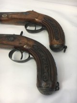 FINE CASED LARGE BORE OFFICERS OR DUELING PERCUSSION PISTOLS BY LEPAGE PARIS - 9 of 15