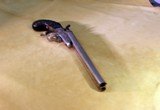 Double barreled pistol in 380 black powder cartridge, fired with firing pins like a hammered shotgun - 4 of 5