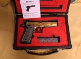 Girson, 1911 Gold Plated and engraved 45 ACP with case. - 3 of 4