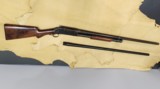 1897 Winchester 12 gauge w/ Rare damascus barrel /
plus newer solid steel barrel / deluxe burl walnut stock.