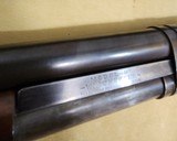 1897 Winchester 12 gauge w/ Rare damascus barrel /
plus newer solid steel barrel / deluxe burl walnut stock. - 7 of 7