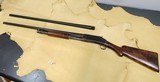 1897 Winchester 12 gauge w/ Rare damascus barrel /
plus newer solid steel barrel / deluxe burl walnut stock. - 3 of 7