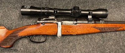 Steyr Daimler, Steyr Mannlicher 8X68S model NO, scoped with factory bases and rings.