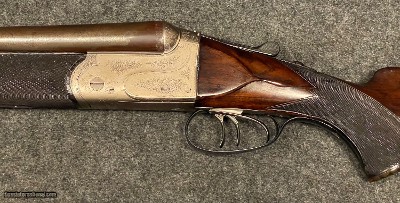 Heym, Inmann Meffert retailed Drilling, 3 Trigger, .500BPE Rifle.