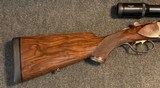 Dumoulin .375 H&H Magnum Ejector Double Rifle Scoped, Gamescene Engraved. - 7 of 20