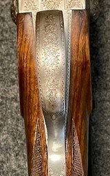 Dumoulin .375 H&H Magnum Ejector Double Rifle Scoped, Gamescene Engraved. - 14 of 20