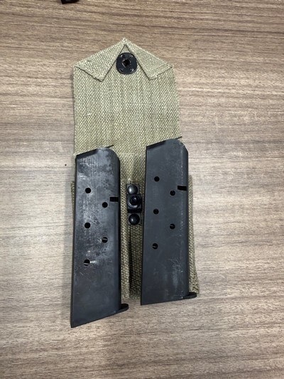 Reproduction 1911 Magazine pouch and magazines