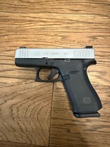 Glock 43X Silver PVD factory AmeriGlo tritium sights + 5 mags! - 3 of 7