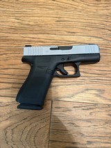 Glock 43X Silver PVD factory AmeriGlo tritium sights + 5 mags! - 2 of 7