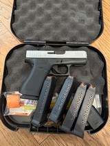 Glock 43X Silver PVD factory AmeriGlo tritium sights + 5 mags! - 1 of 7