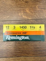 Remington Wingmaster HD 12Ga 3" #4 Shotshells - 1 of 4