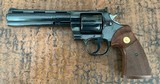 EXCELLENT 1980 COLT PYTHON 357 MAG – 6” BARREL ROYAL BLUE - 1 of 15