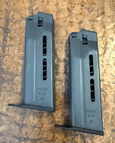 HK P7M13 9mm 1990 KA | Excellent | 4 Mags | 2 Kirkpatrick Holsters |Trijicon Sights - Image 14 of 15