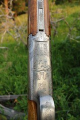 Browning B2 B25 Fabrique Nationale FN Lighweight Superposed.2 1/2" Chambers.Engraved by Lily Cortis. - 8 of 14