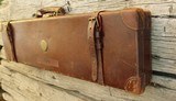 Holland & Holland Leather Take-Down Bolt Rifle Case With Accesories
