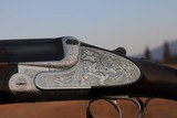 AYA 12 Gauge Model 37-A Deluxe Hand-Detachable Sidelock Over-Under Two Barrel Set Game Scene Engraved - 5 of 19