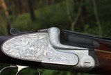 AYA 12 Gauge Model 37-A Deluxe Hand-Detachable Sidelock Over-Under Two Barrel Set Game Scene Engraved - 4 of 19