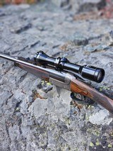 Albert Barnes (of Ulverston, England) Single Shot 7x57R Rifle with Zeiss Scope and Extra 16 Gauge Barrel - 4 of 20