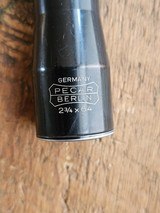 Pecar Vintage German 2 3/4 X Scope 22mm Tube Excellent Optics - Image 2 of 3