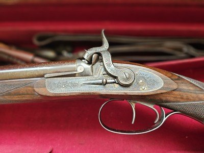 Magnificent Purdey Percussion Double Rifle Cased with Original Accessories Built for Lord Leconfield - Image 3 of 19