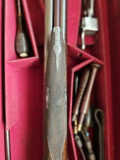 Magnificent Purdey Percussion Double Rifle Cased with Original Accessories Built for Lord Leconfield - Image 18 of 19