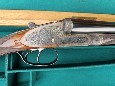 Marcel Donckier (of Liège, Belgium) Cased Best Grade 12 Bore Sidelock Ejector Fabulous Condition - Image 4 of 16