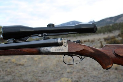 J. P. Sauer Pre-War Double Rifle plus Combination Barrels.9.3x74 x 9.3x74 and 8x57r x 12 Ga.Zeiss Scope in Claw Mounts. - Image 6 of 20