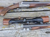J. P. Sauer Pre-War Double Rifle plus Combination Barrels.9.3x74 x 9.3x74 and 8x57r x 12 Ga.Zeiss Scope in Claw Mounts. - Image 19 of 20