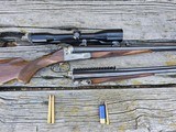 J. P. Sauer Pre-War Double Rifle plus Combination Barrels.9.3x74 x 9.3x74 and 8x57r x 12 Ga.Zeiss Scope in Claw Mounts. - Image 1 of 20