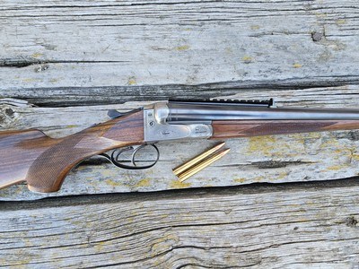 J. P. Sauer Pre-War Double Rifle plus Combination Barrels.9.3x74 x 9.3x74 and 8x57r x 12 Ga.Zeiss Scope in Claw Mounts. - Image 20 of 20