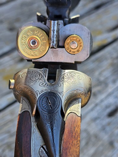 J. P. Sauer Pre-War Double Rifle plus Combination Barrels.9.3x74 x 9.3x74 and 8x57r x 12 Ga.Zeiss Scope in Claw Mounts. - Image 18 of 20