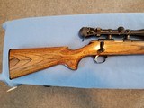 Browning A Bolt 22cal. with rare laminated stock with Redfield 3X-9X Tracker Scope. - 7 of 13