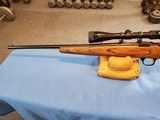 Browning A Bolt 22cal. with rare laminated stock with Redfield 3X-9X Tracker Scope. - 3 of 13