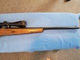 Browning A Bolt 22cal. with rare laminated stock with Redfield 3X-9X Tracker Scope. - 6 of 13