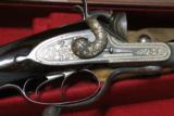 Manton 16 Bore Gold inlayed double Howdah rifle - 8 of 15