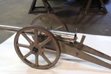 Antique replica "breech loading" cannon in 12 bore. 33 1/2" OAL. Barrel is 20 1/2". - 4 of 7