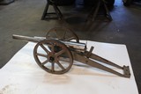 Antique replica "breech loading" cannon in 12 bore. 33 1/2" OAL. Barrel is 20 1/2". - 3 of 7