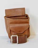 Trap or Skeet - Leather shell pouch with belt. - 1 of 3