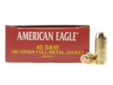  Federal American Eagle Ammunition 40 S&W 180 Grain - 1 of 1