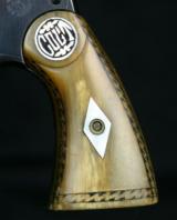 Colt New Service with Folk Art Horn Grips - 4 of 13