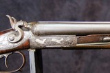 German Double Barrel Engraved Shotgun - 9 of 15
