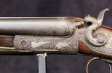 German Double Barrel Engraved Shotgun - 3 of 15