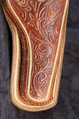 Mexican Style Holster for 4 1/2 inch Colt or S&W DA - 3 of 4