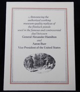 Case Pair ofHamilton-Burr Duel Pistols/U.S. Historical Society - 3 of 15