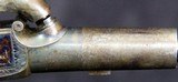 Cased pair of French Screw Barrel Percussion Pistols - 9 of 13
