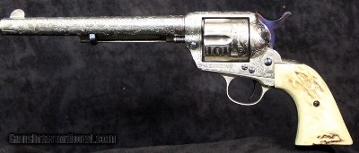 Case Pair of Matching Colt SAAs Cased & Engraved by David Wade Harris - Image 3 of 15